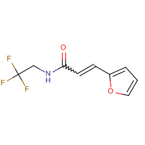 2-Propenamide, 3-(2-furanyl)-N-(2,2,2-trifluoroethyl)- molecular structure