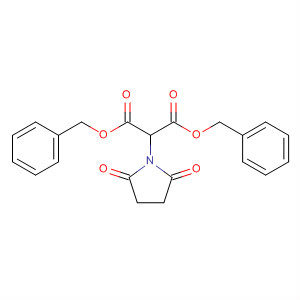 Propanedioic acid, (2,5-dioxo-1-pyrrolidinyl)-, bis(phenylmethyl) ester molecular structure