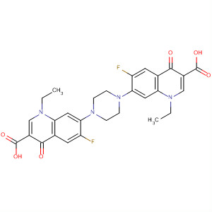3-Quinolinecarboxylic acid,7,7'-(1,4-piperazinediyl)bis[1-ethyl-6-fluoro-1,4-dihydro-4-oxo- molecular structure