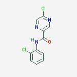 5-Chloro-N-(2-chlorophenyl)pyrazine-2-carboxamide molecular structure