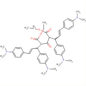 Pentanedioic acid,2,4-bis[1,3-bis[4-(dimethylamino)phenyl]-2-propenyl]-3-oxo-, diethylester molecular structure