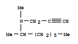 N-methyl-N-(prop-2-yn-1-yl)octan-2-amine molecular structure