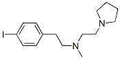 N-(2-(4-iodophenyl)ethyl)-N-methyl-2-(1-pyrrolidinyl)ethylamine molecular structure
