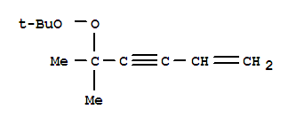 5-(tert-Butylperoxy)-5-methylhex-1-en-3-yne molecular structure