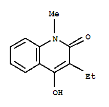 3-ethyl-2-hydroxy-1-methylquinolin-4(1H)-one molecular structure