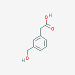 3-hydroxymethylphenylacetic acid molecular structure