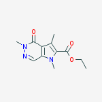Ethyl 1,3,5-trimethyl-4-oxo-4,5-dihydro-1H-pyrrolo[2,3-d]pyridazine-2-carboxylate molecular structure
