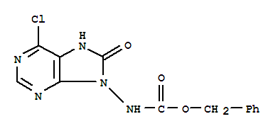 benzyl (6-chloro-8-oxo-7,8-dihydro-9H-purin-9-yl)carbamate