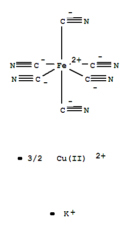 Ferrate(4-),hexakis(cyano-kC)-,copper(2+) potassium (2:3:2), (OC-6-11)- (9CI)