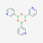 Pyridine, 3,3',3''-(2,4,6-boroxintriyl)tris- molecular structure