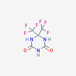 6,6-bis(trifluoromethyl)-1,3,5-triazinane-2,4-dione molecular structure