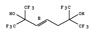 3-Heptene-2,6-diol,1,1,1,7,7,7-hexafluoro-2,6-bis(trifluoromethyl)-, (3E)- molecular structure