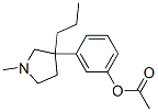 (+)-Acetic acid 3-(1-methyl-3-propyl-3-pyrrolidinyl)phenyl ester molecular structure