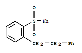 1-(2-phenylethyl)-2-(phenylsulfonyl)benzene molecular structure
