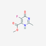 Methyl 5-fluoro-2-methyl-4-oxo-1h-pyrimidine-6-carboxylate molecular structure