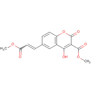 2H-1-Benzopyran-3-carboxylic acid,4-hydroxy-6-(3-methoxy-3-oxo-1-propenyl)-2-oxo-, methyl ester