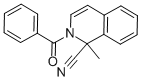 2-Benzoyl-1,2-dihydro-1-methyl-1-isoquinolinecarbonitrile molecular structure
