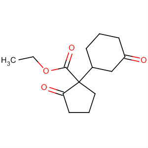 Cyclopentanecarboxylic acid, 2-oxo-1-(3-oxocyclohexyl)-, ethyl ester