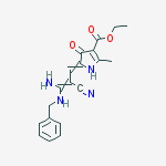 ethyl (5E)-5-[(2Z)-3-amino-3-(benzylamino)-2-cyanoprop-2-en-1-ylidene]-2-methyl-4-oxo-4,5-dihydro-1H-pyrrole-3-carboxylate molecular structure