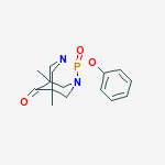 5,7-dimethyl-2-phenoxy-1,3-diaza-2-phosphatricyclo[3.3.1.1~3,7~]decan-6-one 2-oxide