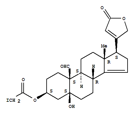 5-hydroxy-3-[(iodoacetyl)oxy]-19-oxocarda-14,20(22)-dienolide