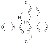 N-[3-chloro-2-[[methyl[2-morpholino-2-oxoethyl]amino]methyl]phenyl]benzamide hydrochloride molecular structure