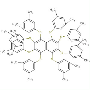 Naphthalene, octakis[(3,5-dimethylphenyl)thio]- molecular structure