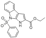 ETHYL 8-BENZENESULFONYL-1,8-DIHYDRO-PYRROLO[2,3-B]INDOLE-2-CARBOXYLATE molecular structure