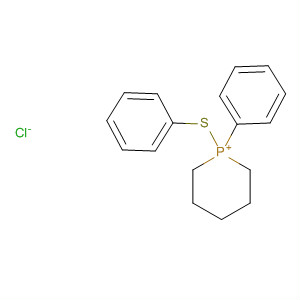Phosphorinanium, 1-phenyl-1-(phenylthio)-, chloride molecular structure