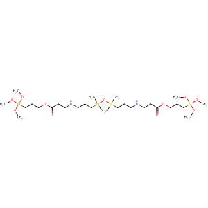 2,7,16-Trioxa-11,21-diaza-3,15,17-trisilatetracosan-24-oic acid,3,3-dimethoxy-15,15,17,17-tetramethyl-8-oxo-, 3-(trimethoxysilyl)propylester molecular structure