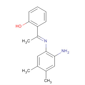 Phenol, 2-[1-[(2-amino-4,5-dimethylphenyl)imino]ethyl]-, (E)- molecular structure