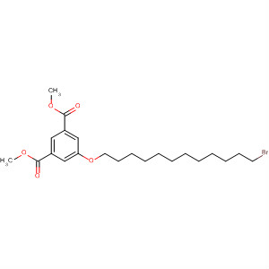 1,3-Benzenedicarboxylic acid, 5-[(12-bromododecyl)oxy]-, dimethylester molecular structure