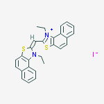 1-ethyl-2-[(E)-(1-ethylnaphtho[1,2-d][1,3]thiazol-2(1H)-ylidene)methyl]naphtho[1,2-d][1,3]thiazol-1-ium iodide