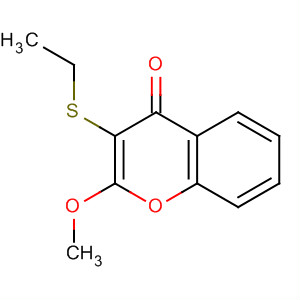 4H-1-Benzopyran-4-one, 3-(ethylthio)-2-methoxy- molecular structure
