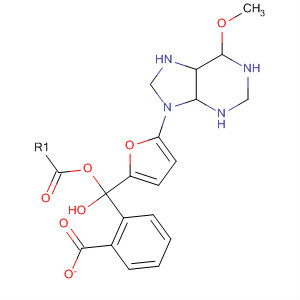 2-Furanmethanol, tetrahydro-5-(6-methoxy-9H-purin-9-yl)-, benzoate(ester), (2S)- molecular structure