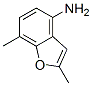 4-Benzofuranamine,  2,7-dimethyl- molecular structure