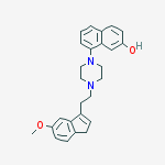 2-Naphthalenol, 8-[4-[2-(5-methoxy-1H-inden-3-yl)ethyl]-1-piperazinyl]-