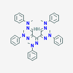 N-METHYL-N-[[(1Z,2Z,4Z,5Z)-1,2,4,5-TETRAKIS(METHYL-PHENYL-HYDRAZINYLIDENE)PENTAN-3-YLIDENE]AMINO]ANILINE molecular structure