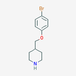Piperidine, 4-[(4-bromophenoxy)methyl]- molecular structure
