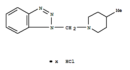 1-(1H-benzotriazol-1-ylmethyl)-4-methylpiperidinium chloride molecular structure