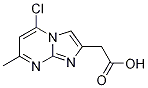 (5-Chloro-7-methyl-imidazo[1,2-a]pyrimidin-2-yl)-acetic acid molecular structure