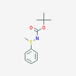 tert-butyl [methyl(phenyl)-lambda~4~-sulfanylidene]carbamate molecular structure