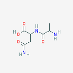 4-amino-2-(2-aminopropanoylamino)-4-oxobutanoic Acid molecular structure