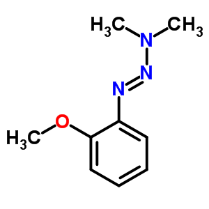 (1E)-1-(2-methoxyphenyl)-3,3-dimethyltriaz-1-ene molecular structure