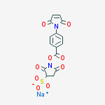 Sodium;1-[4-(2,5-dioxopyrrol-1-yl)benzoyl]oxy-2,5-dioxopyrrolidine-3-sulfonate molecular structure