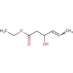 4-Hexenoic acid, 3-hydroxy-, ethyl ester molecular structure