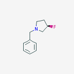 (R)-N-Benzyl-3-Fluoro Pyrrolidine molecular structure