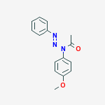 1-[(2E)-1-(4-methoxyphenyl)-3-phenyltriaz-2-en-1-yl]ethanone molecular structure