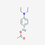 Mercury, (acetato-O)4-(diethylamino)phenyl-