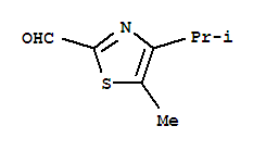 2-Thiazolecarboxaldehyde,5-methyl-4-(1-methylethyl)- molecular structure